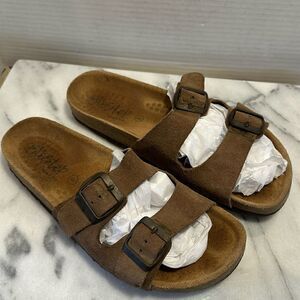 Brown Suede Women's Sandals